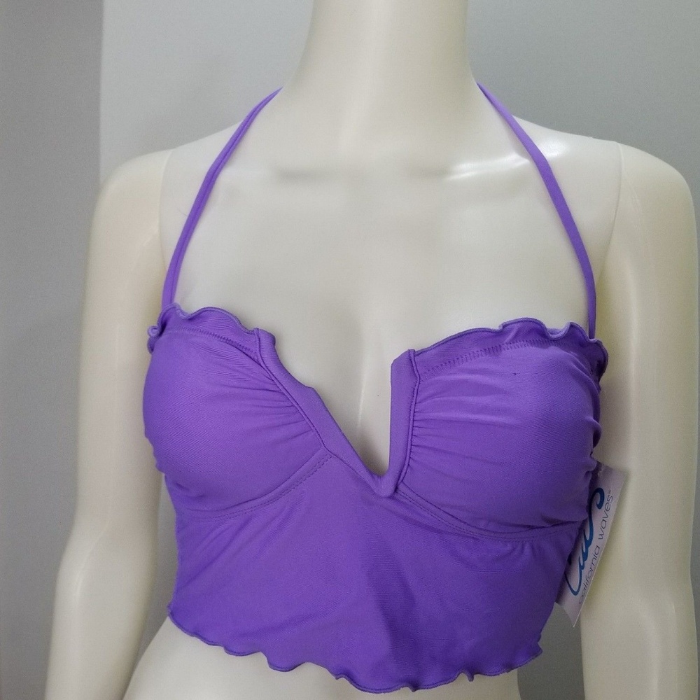 California-Waves-Woman-Swimsuit-2Pc-Size-M-Bandea - Picture 2 of 8